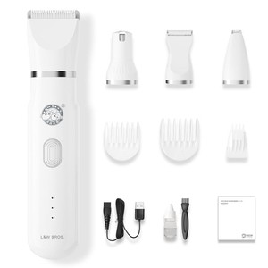 Kit de Cortapelos Eléctrico 4 en 1 para Mascotas, Cortador de Uñas y Pelo Portátil para Perros y Gatos - Product Image 1