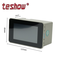 Controlador de Temperatura PID HMI para Horno Industrial Teshow MF43HYC-669-M-H005, PLC OEM/ODM, Material Plástico, Clasificación IP43, RS485
