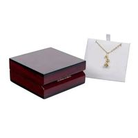Boîte en bois sur mesure haut de gamme pour bijoux, emballage personnalisé pour colliers, fabriquée en usine