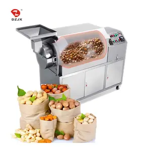 automatic 15 20 25 30 35 40 45 50kg nut cacao beans cashew roasting machine peanut grilling roaster