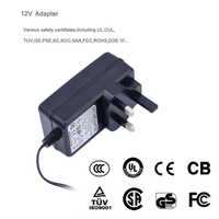Adaptador de Corriente con Certificación ROHS de 36-48W para Impresoras HP 9000S, Enchufe del Reino Unido, Voltaje de Entrada 100-240VDC, Corriente de Salida 700mA, 1-24V 100-8000mA