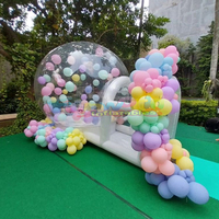 Tente gonflable extérieure transparente de maison de rebond de bulle de 10ft de dôme d'igloo en cristal clair de partie d'enfants commerciaux pour des enfants
