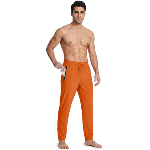 Men's <b>Trousers</b> Fashion Streetwear Gym Side Pocket Yoga Fitness Pant <b>Elastic</b> Knitted Men's Pants High <b>Waist</b> Outdoor Sportswear - Product Image 1
