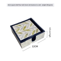 Sous-verres isolants faits main en coquillages naturels bohèmes colorés, écologiques, résistants à la chaleur, diamètre 30 cm pour tasses et théières