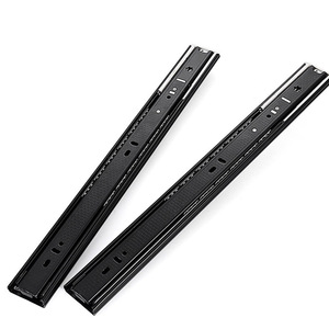 2 fold soft closing cabinet hidden telescopic channel bottom drawer slides