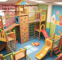 Aire de jeux intérieure écologique et ludique pour enfants, conception 3D, plan de chantier, sécurité commerciale, personnalisation de l'environnement, divertissement assuré