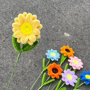 Limpiapipas Artesanales con Forma de Girasol para el Día de la Madre, Regalos para Maestros, Venta al Por Mayor - Product Image 6