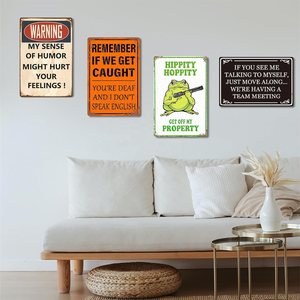 Decorazioni per Bar '<span class=keywords><strong>Remember</strong></span> We Get Caught <span class=keywords><strong>You</strong></span>'re Deaf I Don't Speak English' in Metallo Vintage - Product Image 5