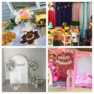 LEDA Party <b>Backdrop</b> Decoration Cake Plinth Wedding Events White Acrylic Cake <b>Stand</b> Pedestal - Product Image 6