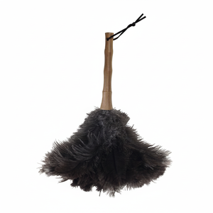 Plumero con plumas de avestruz y mango de bambú 56 cmMSV. - Product Image 2