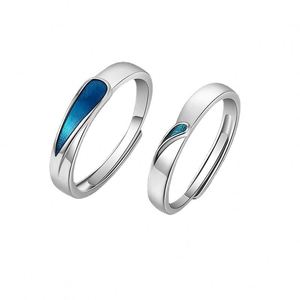 Anillos De Pareja Platinum Plated <b>Ring</b> Rupert's Tears Adjustable Open <b>Couple</b> <b>Rings</b> for Wedding <b>Ring</b> Jewelry - Product Image 6