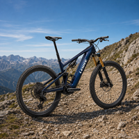 Vélo de montagne électrique Enduro Trail OEM, cadre carbone, suspension intégrale, 105 Nm, 840 Wh, moteur central, fourche 160 mm, E-MTB
