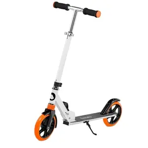 Yeni itme skuter kompakt katlama fonksiyonu 200MM büyük tekerlekler büyük Scooter yetişkinler ve gençler için