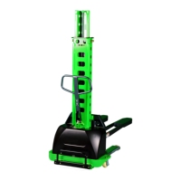 Gerbeur autoportant Everlift 1,5 tonne semi-électrique, gerbeur à portique 1,6 m de hauteur de levage, gerbeur à palettes portatif pour entrepôt