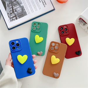 Étui de protection intégrale Lichicase avec double cœur contrastant pour <span class=keywords><strong>Honor</strong></span> 500 500 <span class=keywords><strong>Pro</strong></span> X8D <span class=keywords><strong>Coque</strong></span> en TPU - Product Image 1