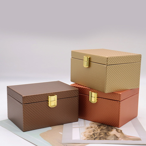 Sang trọng RFID chặn tín hiệu sợi carbon Faraday hộp da sang trọng kiểm soát truy cập chìa khóa xe - Product Image 2