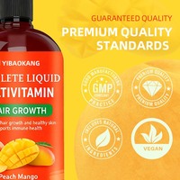ODM/OEM Multivitamine liquide complète personnalisée + croissance des cheveux pour adulte favorise le métabolisme énergétique et la fonction de la peau et des cheveux