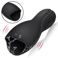 Großer Mund Penis-Trainer Männlicher Geisterkopf Masturbations-Vibrationsmassagegerät Masturbationsbecher Erotik-Artikel XY-248 CN