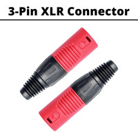 Connecteur XLR 3 broches mâle/femelle, broches plaquées or, type à souder, prise de câble de microphone pour mixeur audio