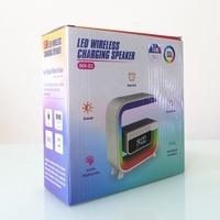 Lonvel G3 Nachtlampje Digitale Wekker Draadloze Oplader Met Bedside Smart Speaker Tafellamp Lamp Speaker G G3 Lamp
