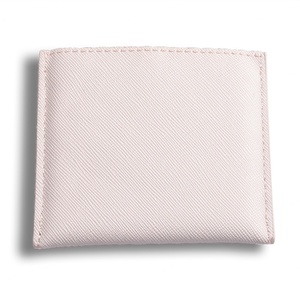 Espejo de Maquillaje Cuadrado Metálico Personalizado de una Sola Cara con Bolsa Protectora de PU con Diseño - Product Image 5