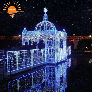 Décoration de Noël extérieure personnalisée illuminée grand château 3D géant motif lumière centre commercial affichage - Product Image 6