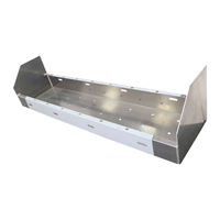 Soporte Universal Reforzado de Aluminio Plateado para Separador de Carga Estándar de Camión de Plataforma