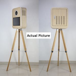 New <strong>Design</strong> Photobooth Wedding Wood Vintage Photo Booth Price Wholesale Retro Wooden Photo Booth <strong>Machine</strong> With Printer and Camera - Product Image 2