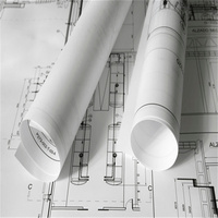 Hoja o rollo de dibujo CAD, papel Blueprint 80GSM