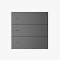 Prix d'usine Système de maison intelligente KNX/EIB 3-Gang 6 touches Panneau de commutation de scène en métal pour les solutions de maison intelligente