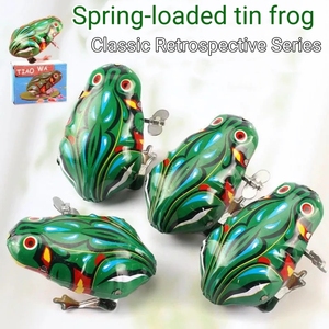 Figura de Acción de Rana Saltarina de Metal Clásica, Juguete de <span class=keywords><strong>Cuerda</strong></span> para Niños, Regalo para Bebés, Juguetes Clásicos de <span class=keywords><strong>Cuerda</strong></span> - Product Image 5