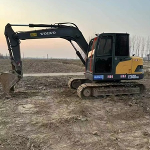 Mini-excavatrice <span class=keywords><strong>Volvo</strong></span> 80 EC80 8 tonnes d'occasion certifiée CE, haute qualité, prix abordable, avec moteur, boîte de vitesses, pompe et godet de 0,34 m. - Product Image 4