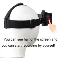Support de téléphone réglable pour la tête avec cordon, fixation frontale POV pour smartphone, idéal pour vlog, diffusion en direct et activités sportives