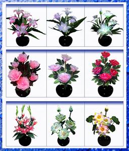 Lámpara Decorativa LED de Plástico con Forma de Flor, Luz Nocturna USB, Tulipán, Rosa, Lámpara de Fibra Óptica, Flor de Fibra Óptica, Creativa - Product Image 4