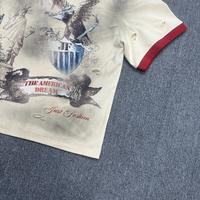 T-shirts pour hommes en coton 100% de haute qualité, poids lourd, col rond, beige, impression DTG personnalisée, effet délavé, coupe ample