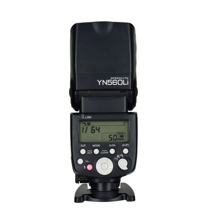 YONGNUO Camera Flash Speedlight YN560Li with 2pcs 18650 battery for Canon Nikon Sony Fuji