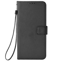 Étui portefeuille en cuir PU Texture diamant de luxe pour Tecno Spark Go 2024/Spark 20C/Pop 8 sac de couverture de téléphone portable à rabat sac OPP