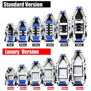 Perahu Karet Tiup Solarmarine <span class=keywords><strong>3.3</strong></span> M 5 Orang, Lantai Air Deck PVC, Proses Las Panas 100% Tanpa Lem, Kayak Memancing untuk Bermain Air Keluarga - Product Image 2