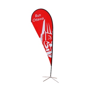 Easily Install Aluminum <strong>Teardrop</strong> Shape Decorative Outdoor Advertising Promotion Flying Beach <strong>Flag</strong> Banner - Product Image 1