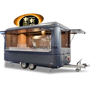 Camion restaurant de rue Kiosque de restauration rapide mobile <span class=keywords><strong>avec</strong></span> four <span class=keywords><strong>Remorque</strong></span> à pizza au <span class=keywords><strong>feu</strong></span> de bois portable - Product Image 6