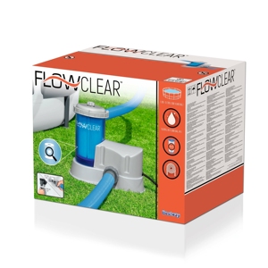 Bestway-filtro de agua con marco de acero 58386, elemento para piscina, flujo de agua transparente, 5678L/1500gal, bomba de filtro transparente - Product Image 2