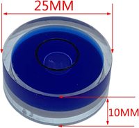 Niveau à bulle circulaire en acrylique 25 mm, flacon à bulle sphérique coloré pour cadeau, personnalisation usine