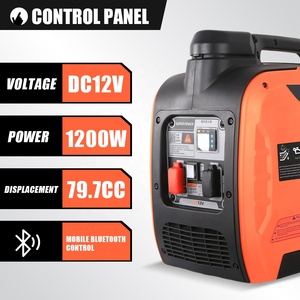 Portable 1/1.2KW Silent <b>Gasoline</b> <b>Generator</b> Auto Start Recoil 5.5L 79.7cc Engine 11h Continuous Run 12V C1 12V THK2750CZ Gasol - Product Image 3