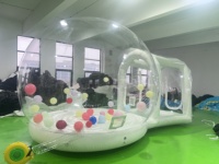 Tente bulle gonflable transparente QY Brand Factory, modèle flocon de neige, en PVC, 5x3x3M, pour aventure commerciale en extérieur – Vente chaude