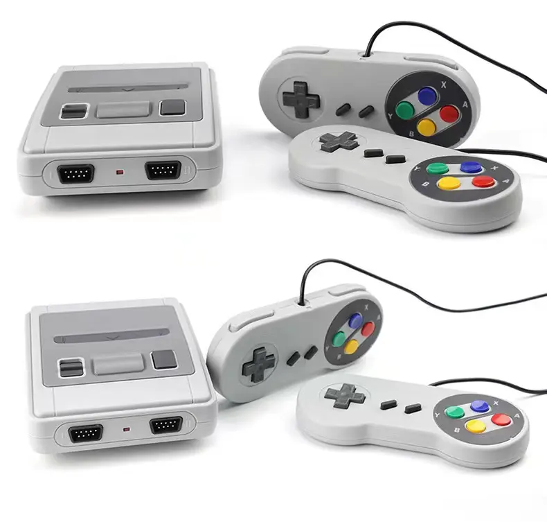 Mini sistema de entretenimento snes, mini sistema de entretenimento clássico com 21 jogos para nintendo game, tv familiar, vídeo game, console de jogos, 8 bits