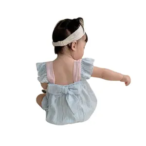 China Großhandel klassische Babykleidung Sets koreanische Version Babykleidung Strampler Babykotwrap mit Hut
