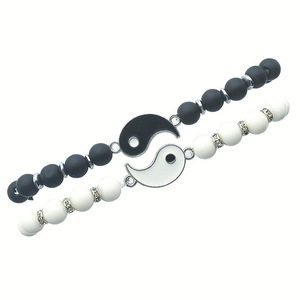 Nuevo Juego de Pulseras Yin Yang para Mejores Amigos, Diseño Simple de Tai Chi, Económicas, para Parejas - Product Image 6