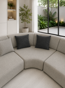 ชุดโซฟาโมเดิร์น Sudut Luna Square Lounge พร้อมผ้าหุ้มสั่งทำพิเศษสำหรับโรงแรมและห้องนั่งเล่น - Product Image 3
