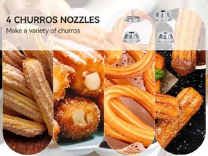 Machine à churros personnalisable avec friteuse et remplisseur de churros avec armoire, machine à garnir les churros 5L, remplisseur de confiture - Product Image 5