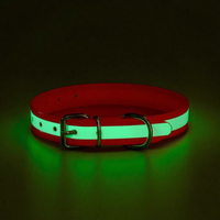 Collier tactique moderne et simple pour chien Muker Premium, brillant et lustré, en TPU et polyester rembourré, noir, avec boucle à ardillon en alliage de zinc, détachable